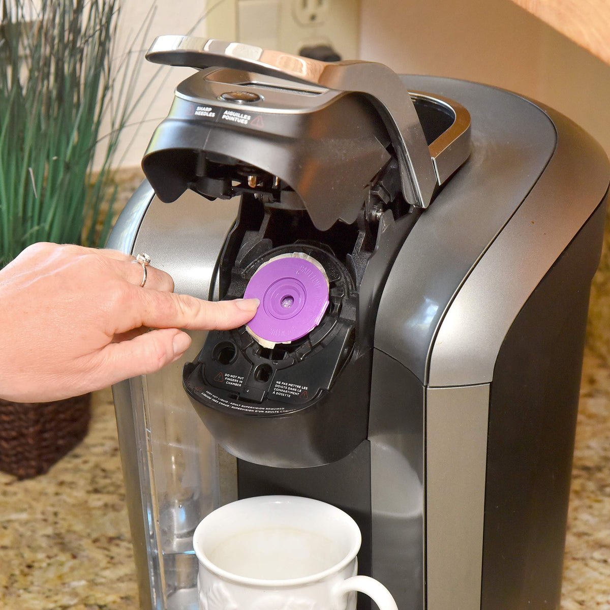 Unbleached K Cup Filters With Lid for Reusable Coffee Pods (300 Count)