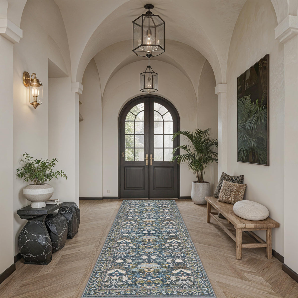 Hallway 3x10 Washable Runner Rug (30 Sq Ft)