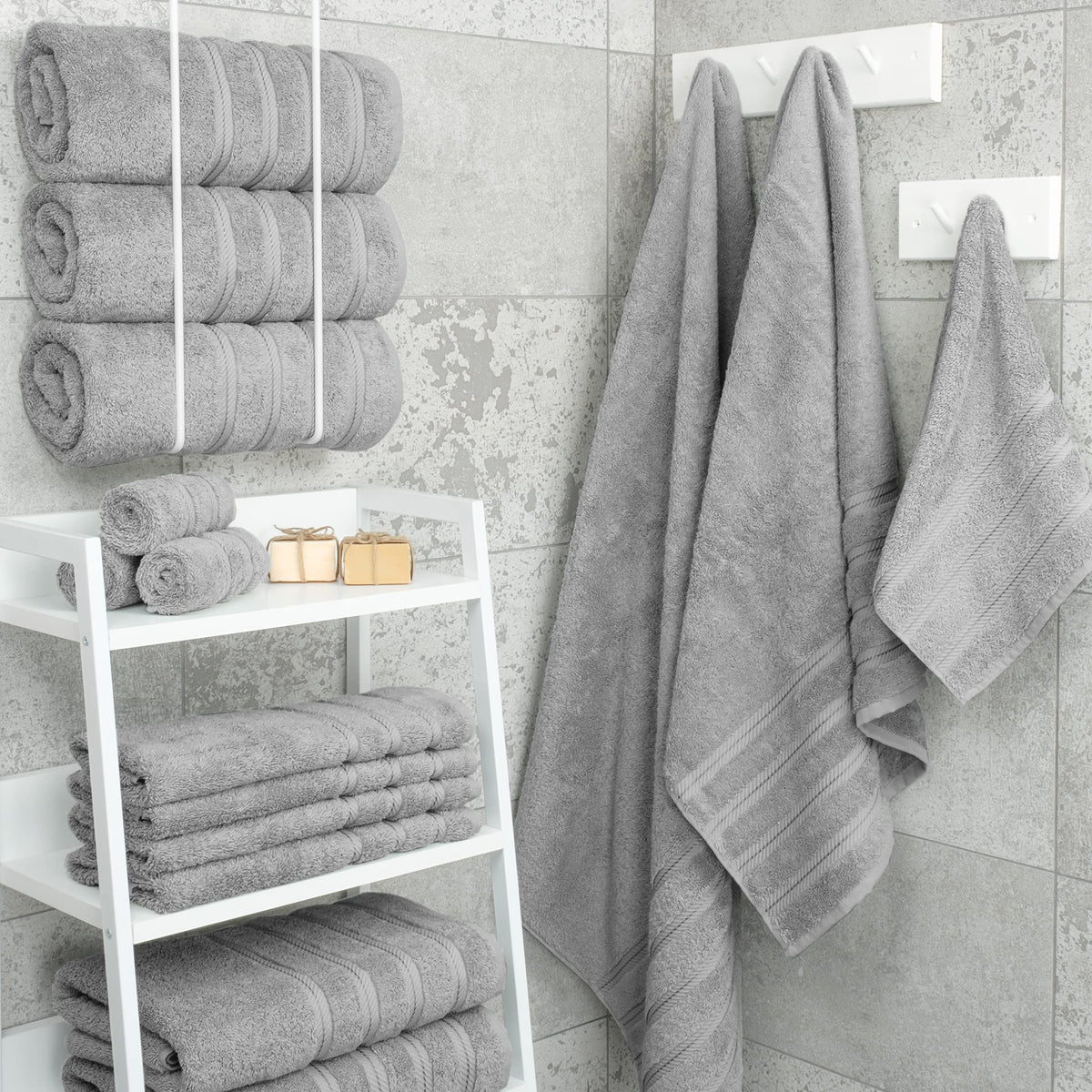 100% Cotton Luxury Turkish Towels (4 Count)
