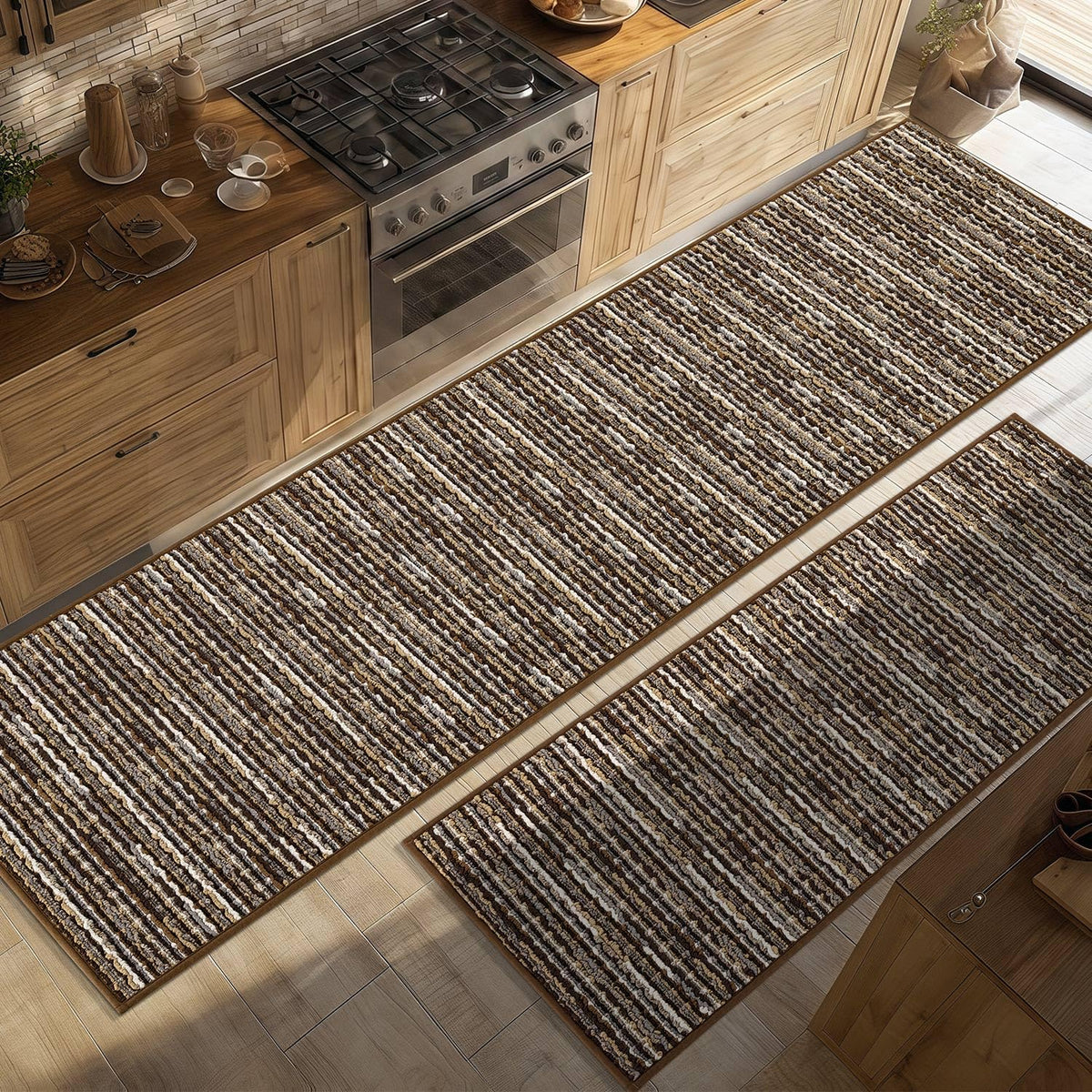 Kitchen Rugs Sets of 2 (19.75 Sq Ft)