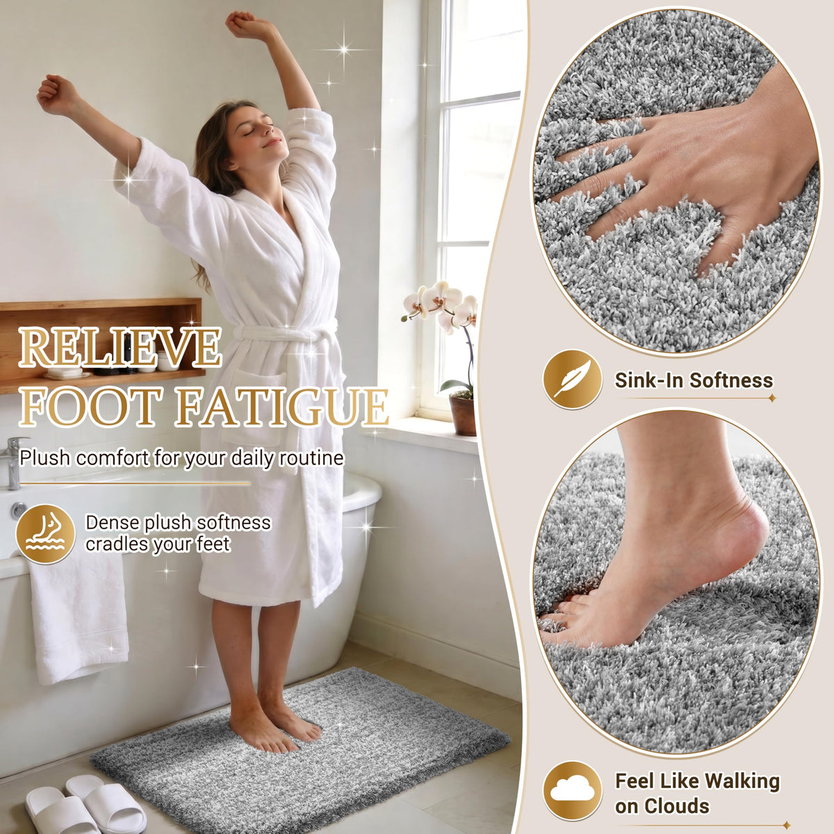 Bathroom Rugs Non Slip Washable