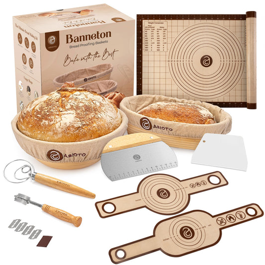 Banneton Baskets with Sourdough Bread Baking Supplies