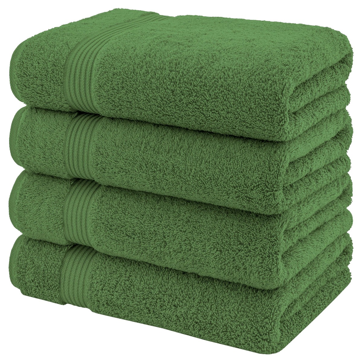100% Cotton Turkish Bath Towels for Bathroom 4 Pack (4 Count)