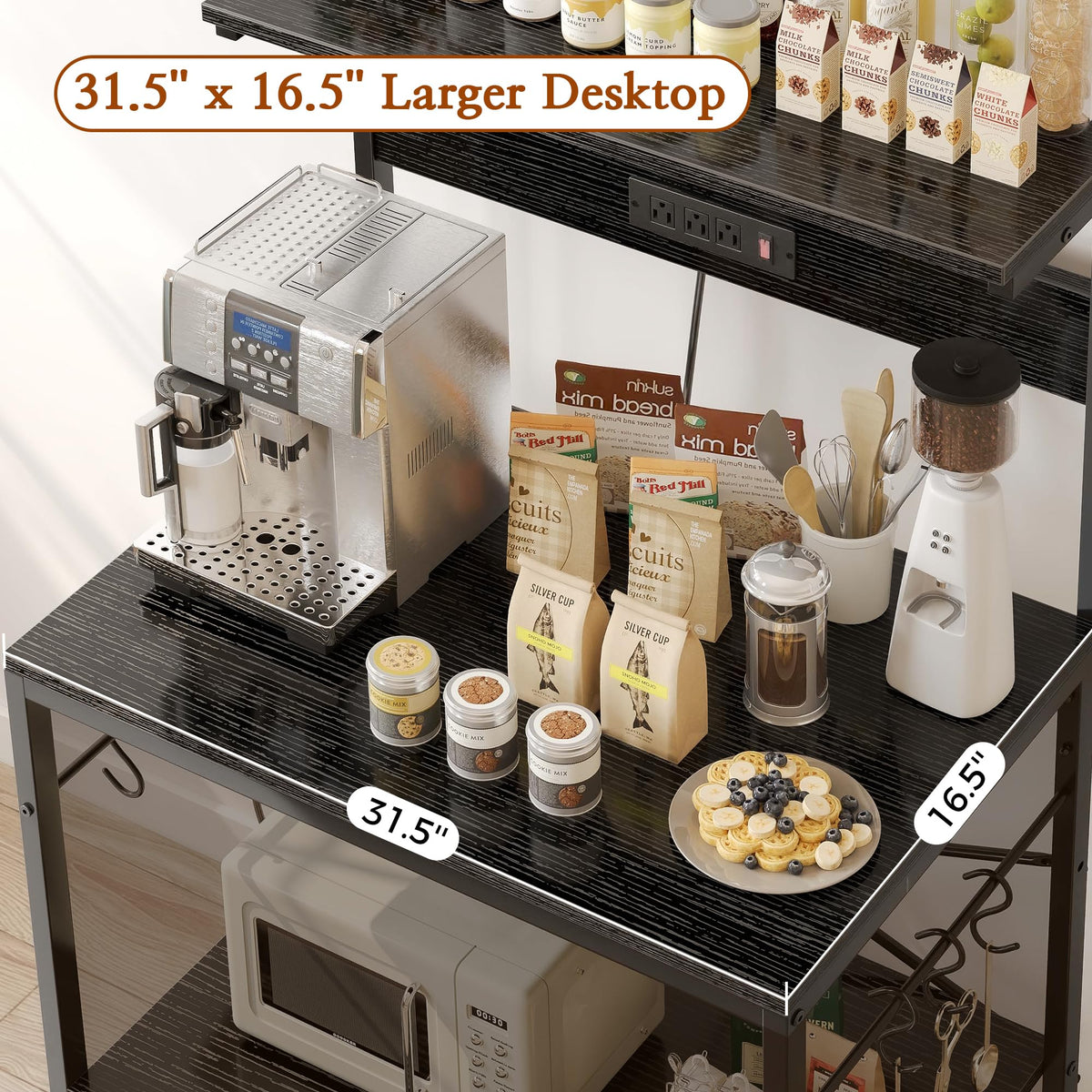 Bakers Rack with Power Outlets