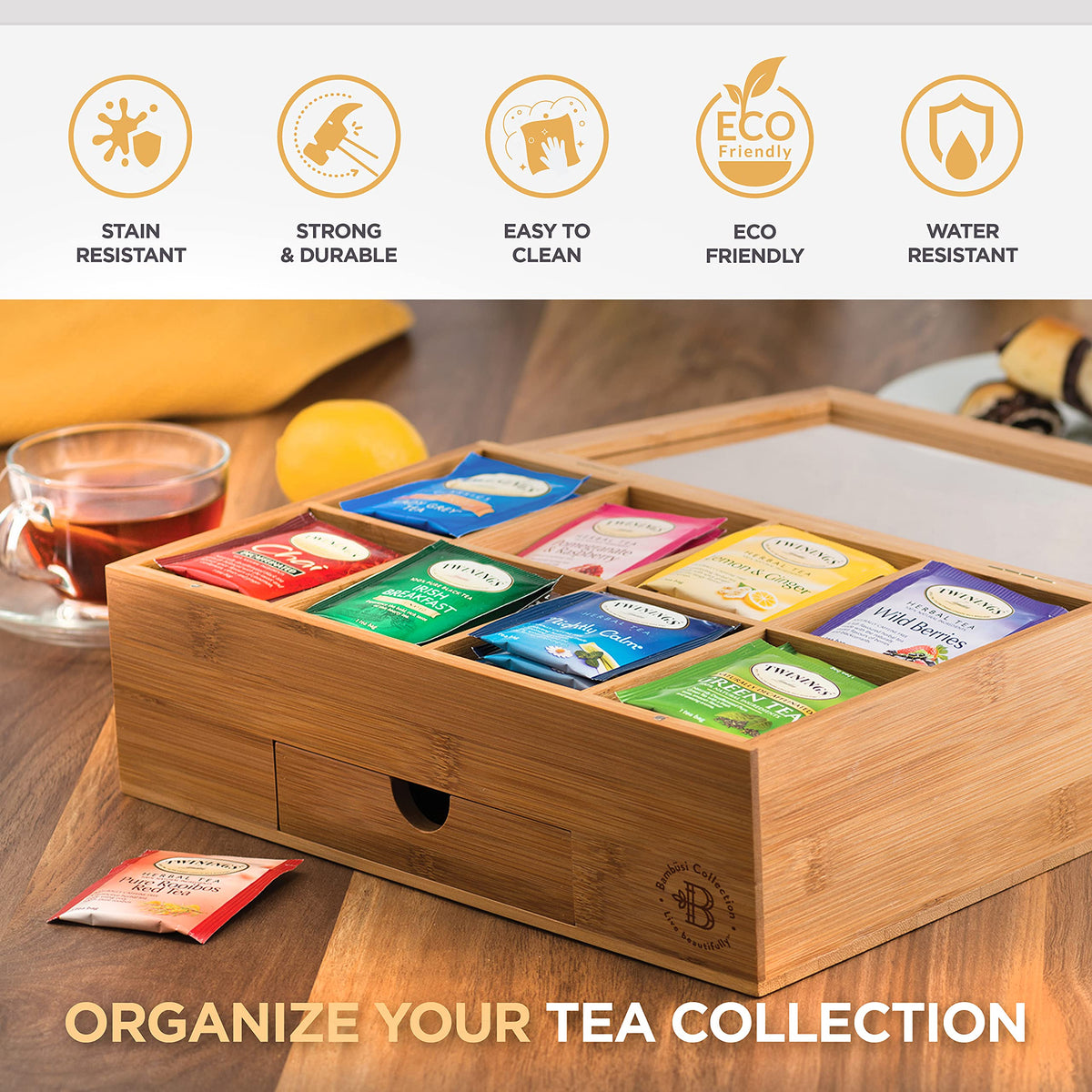 Tea Bag Organizer Box 8 (8 Count)