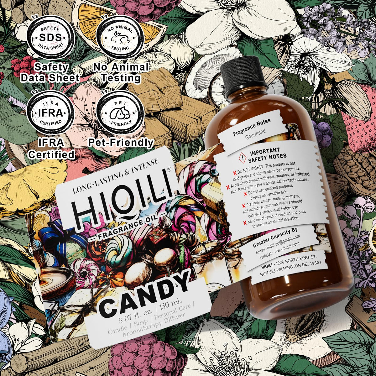 Candy Fragrance Oil for Diffusers for Home (5.07 Fl Oz)