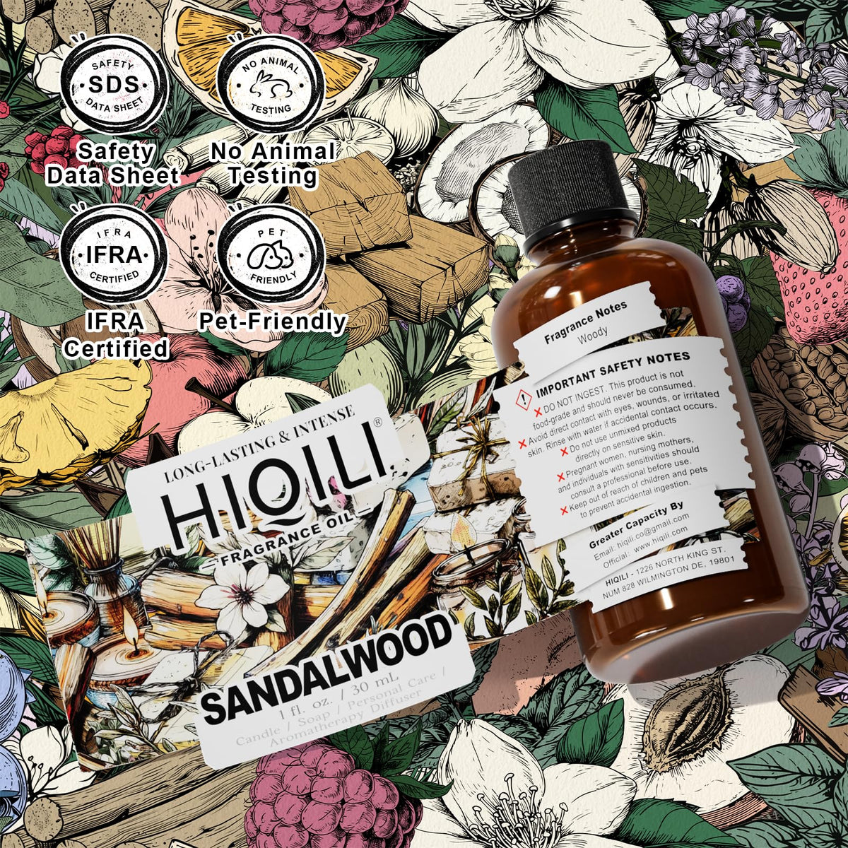 Sandalwood Fragrance Oil for Skin Care