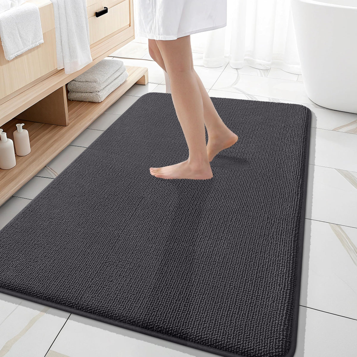 Memory Foam Large Bathroom Rugs 59x35