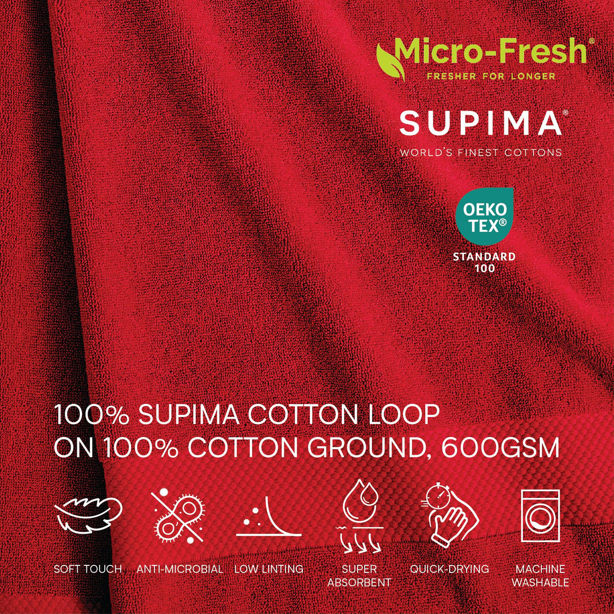 Heritage 100% Supima Cotton Bath Towel 30" x 54"