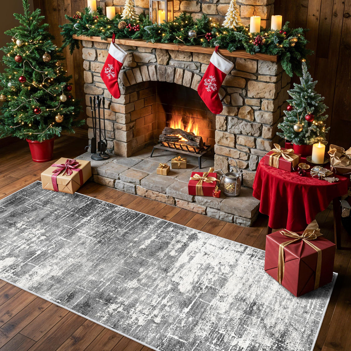 2x6 Abstract Kitchen Runner Rug (12 Sq Ft)