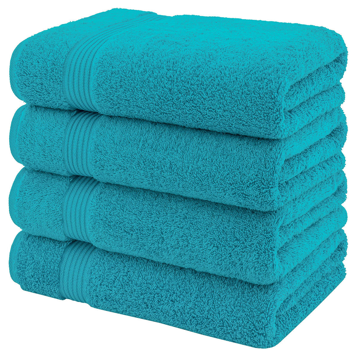 100% Cotton Turkish Bath Towels for Bathroom 4 Pack (4 Count)