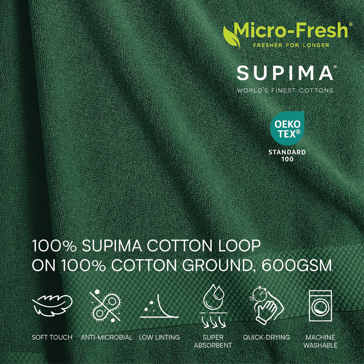 Heritage 100% Supima Cotton Tub Mat 21" x 31"