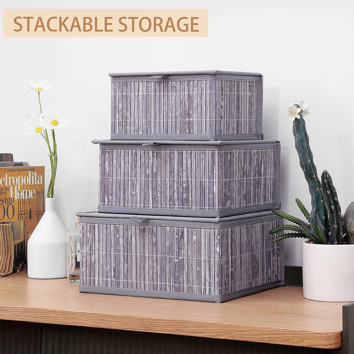 Bamboo Decorative Storage Boxes