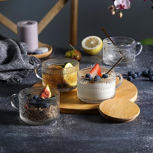 4pcs Set Vintage Coffee Mugs gifts for women (4 Count)