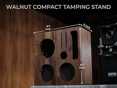 58mm Tamper Station Walnut Portafilter Holder