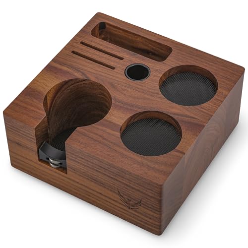 58mm Tamper Station Walnut Portafilter Holder